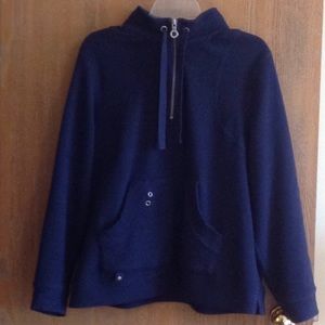 COLDWATER CREEK WOMAN PLUS SIZE 1X NAVY BLUE TOP.